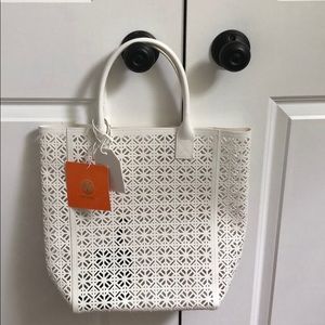 Tory Burch White Tote Bag